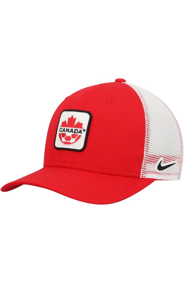 Nike Men's Nike Red Canada Soccer Classic99 Trucker Snapback Hat, Main, color, Red