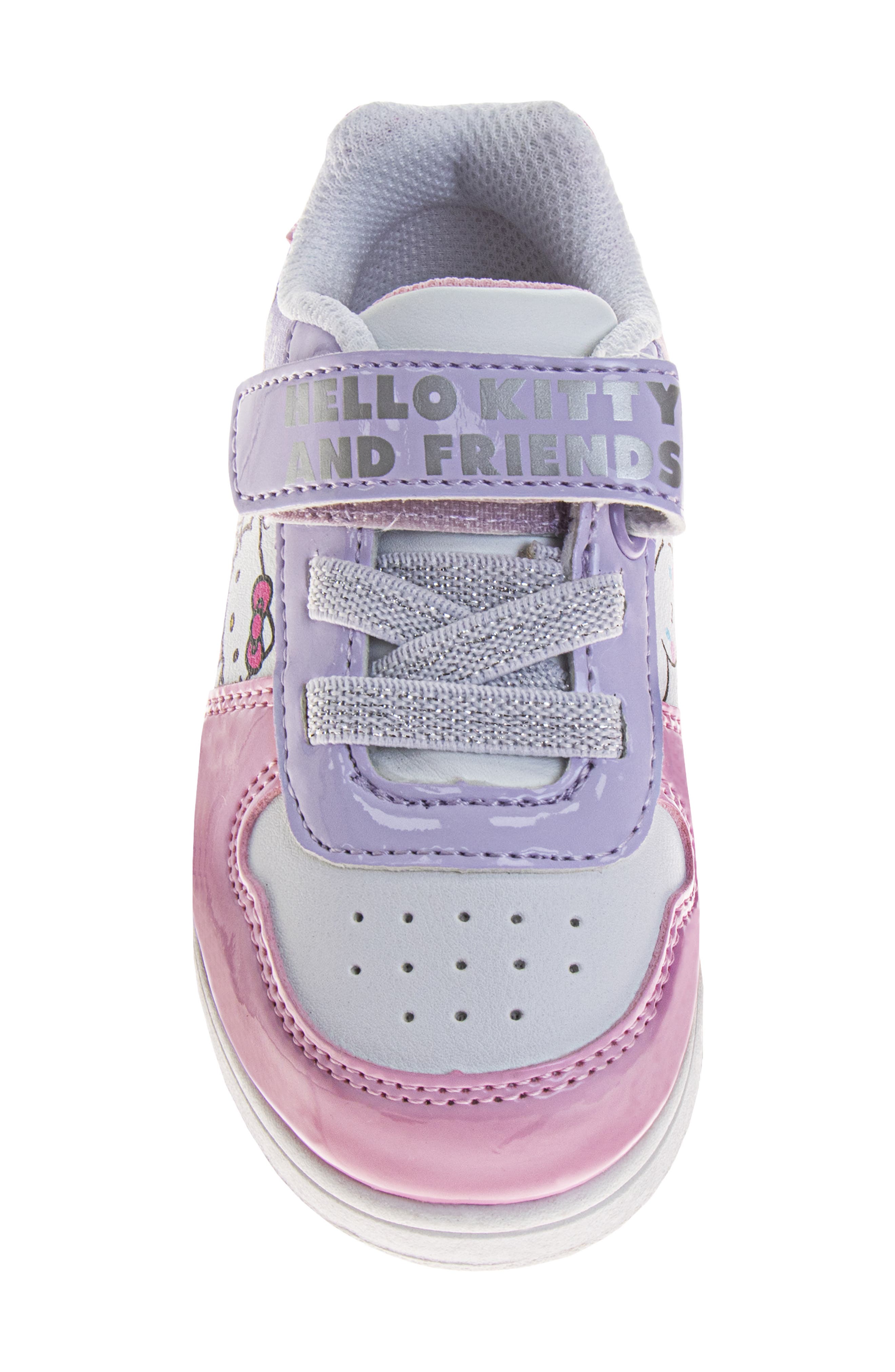 JOSMO Kids' Hello Kitty<sup>®</sup> & Friends Hook & Loop Sneaker, Alternate, color, Pink/ Purple