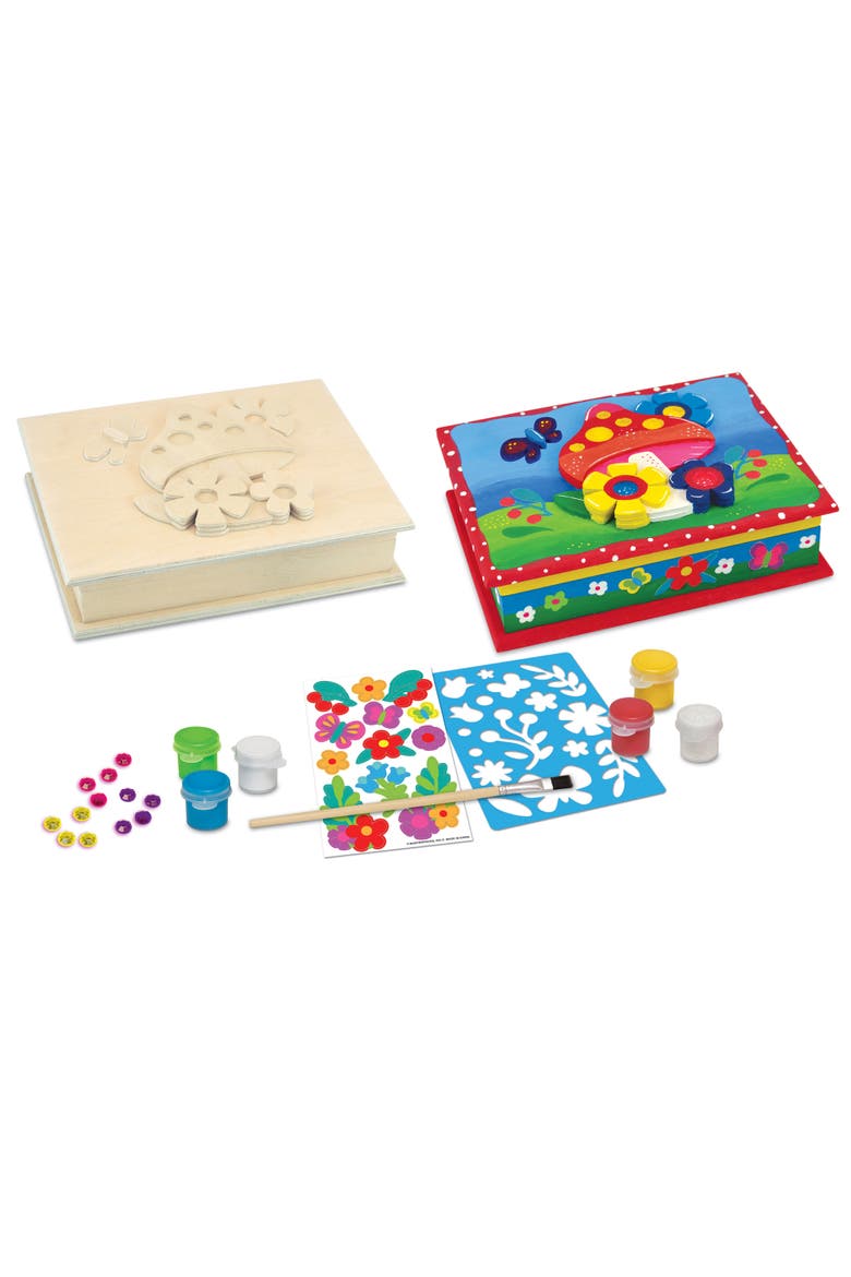 Magic Garden Keepsake Box Wood Craft Kit, Alternate, color, Multicolor