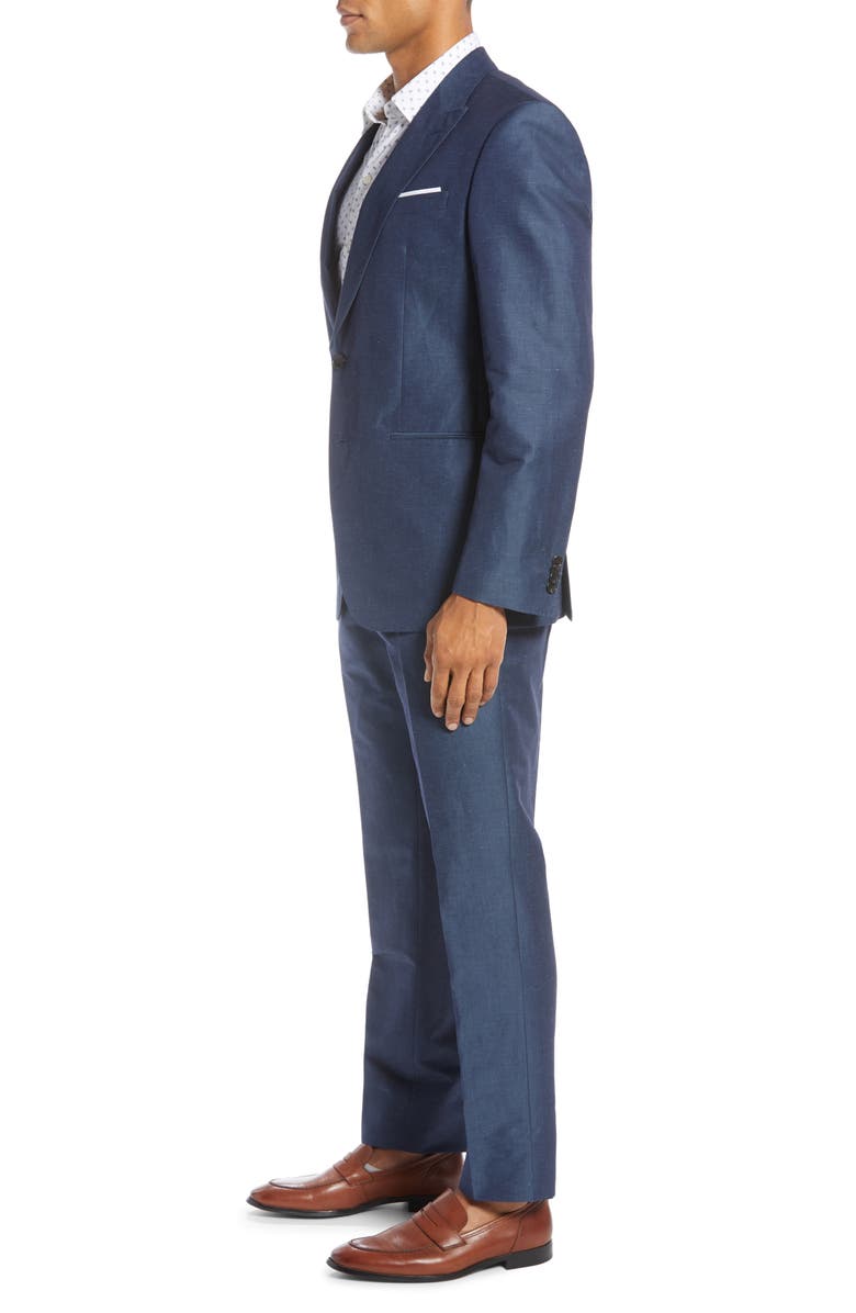 BOSS Helward/Gelvin Trim Fit Solid Linen & Cotton Suit, Alternate, color,