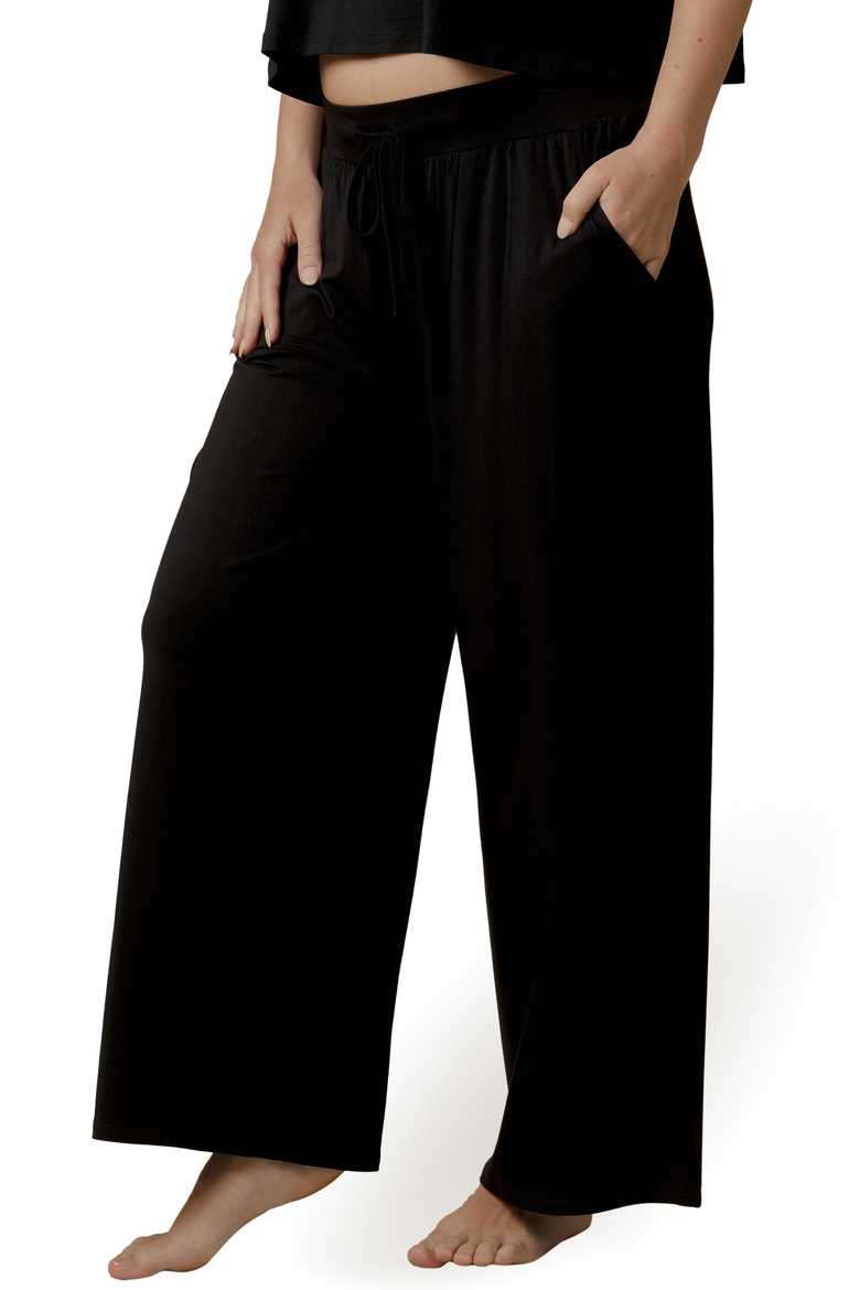 Aria Casual Lounge Pants, Alternate, color, Black