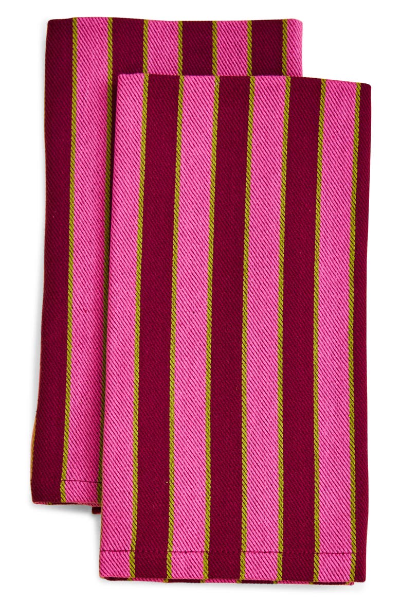 Stripe Napkin, Main, color, PAPRIKA