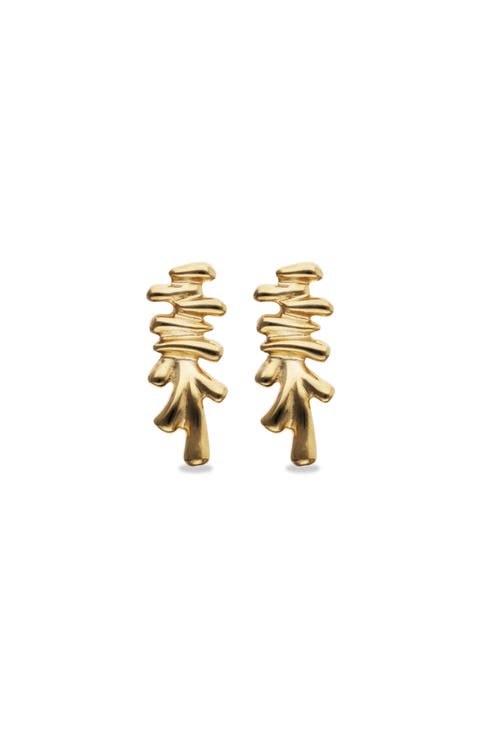 18K Gold-Plated Earrings With Various Tubes