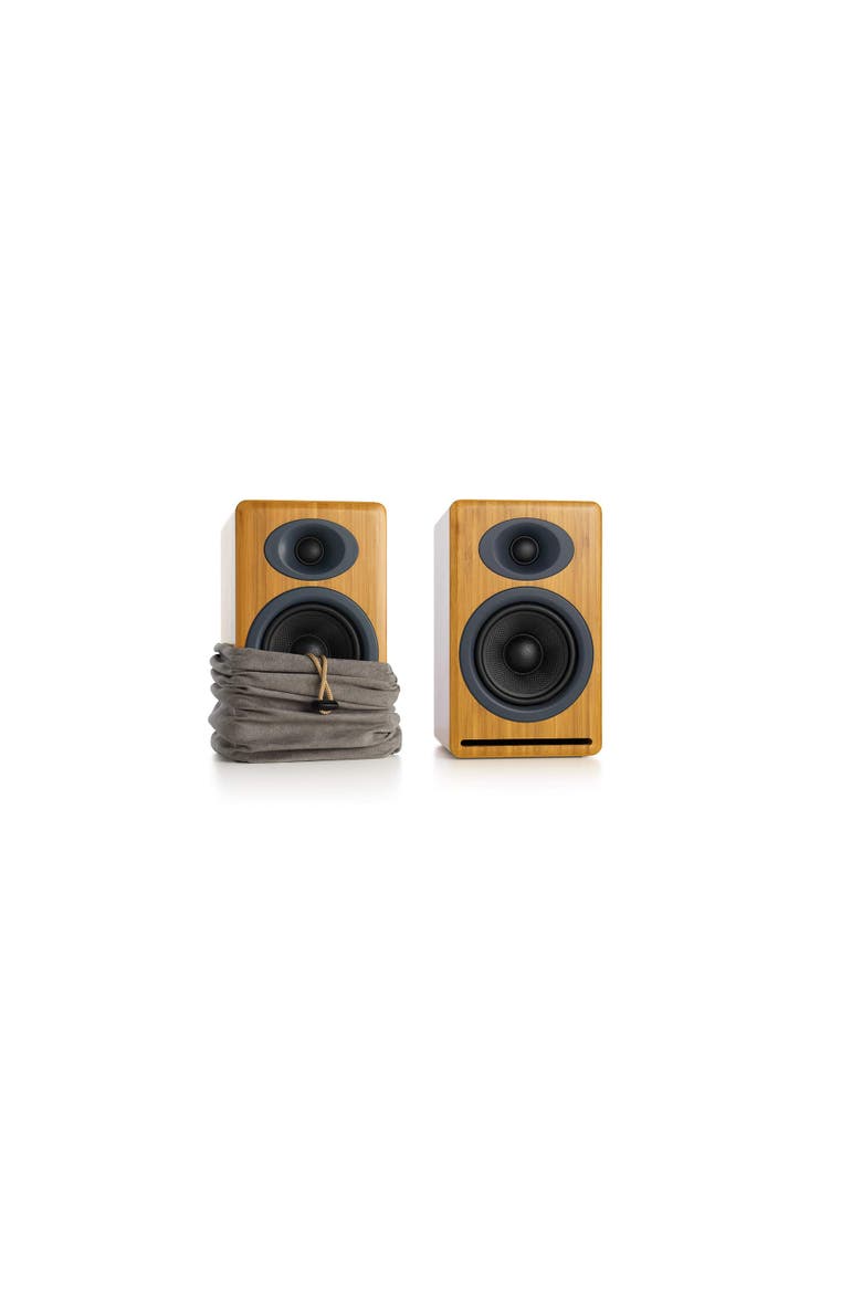 P4 Passive Speakers, Alternate, color, Bamboo