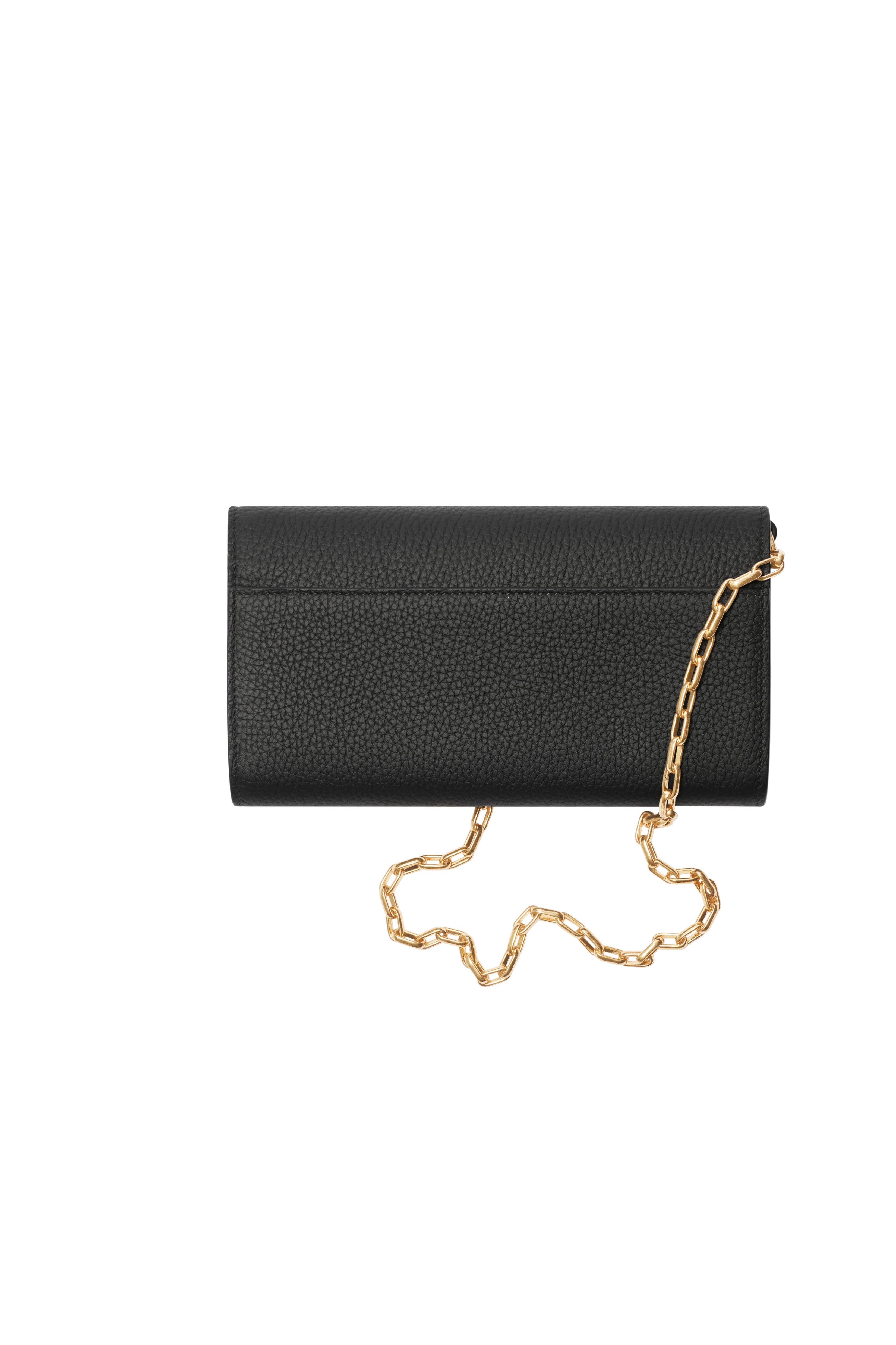 Burberry B Shield Chain Strap Wallet, Alternate, color, 