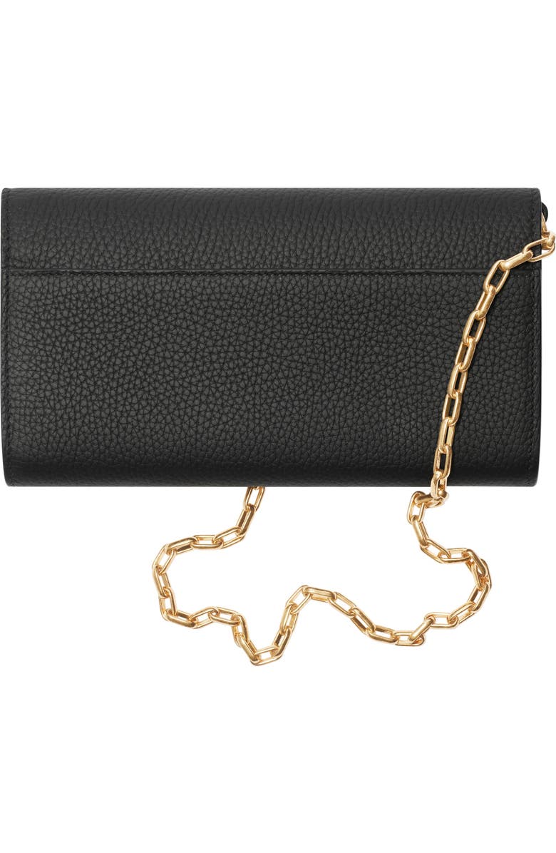 Burberry B Shield Chain Strap Wallet, Alternate, color,