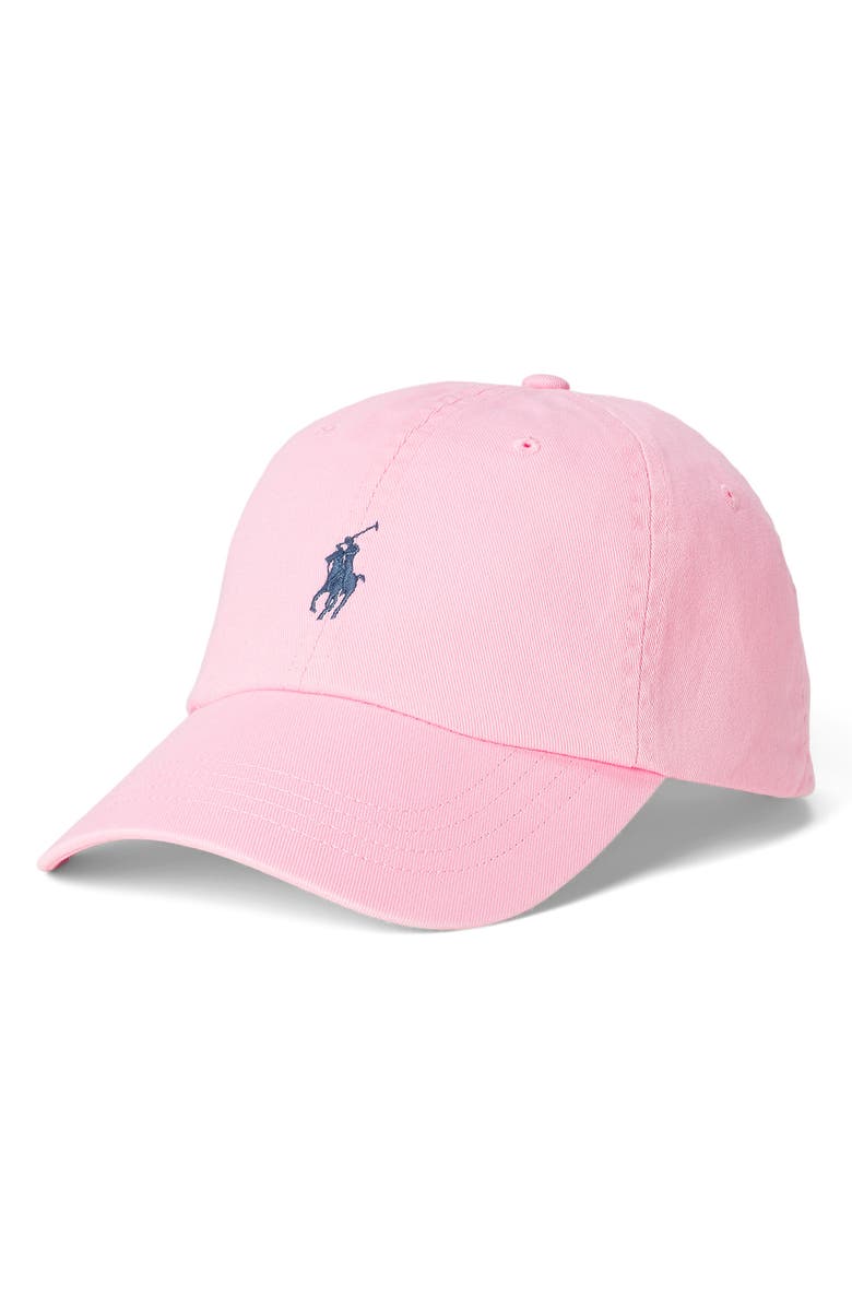 Polo Ralph Lauren Classic Sport Cotton Baseball Cap, Main, color, Carmel Pink