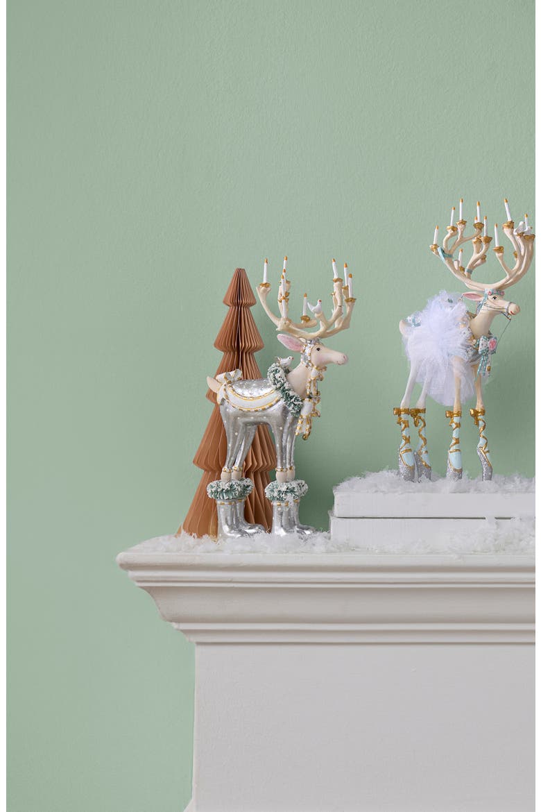 Patience Brewster Moonbeam Dasher Christmas Ornament, Alternate, color, WHITE