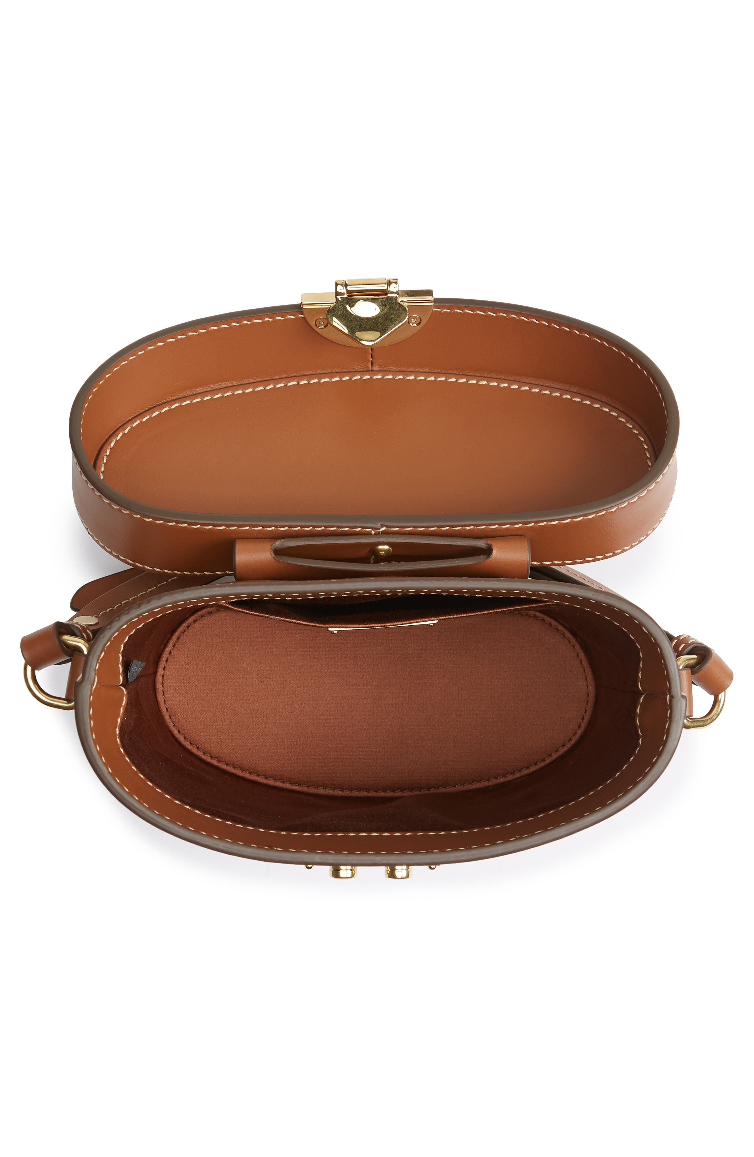 Miu Miu City Vanity Calfskin Leather Crossbody Bag, Alternate, color, 