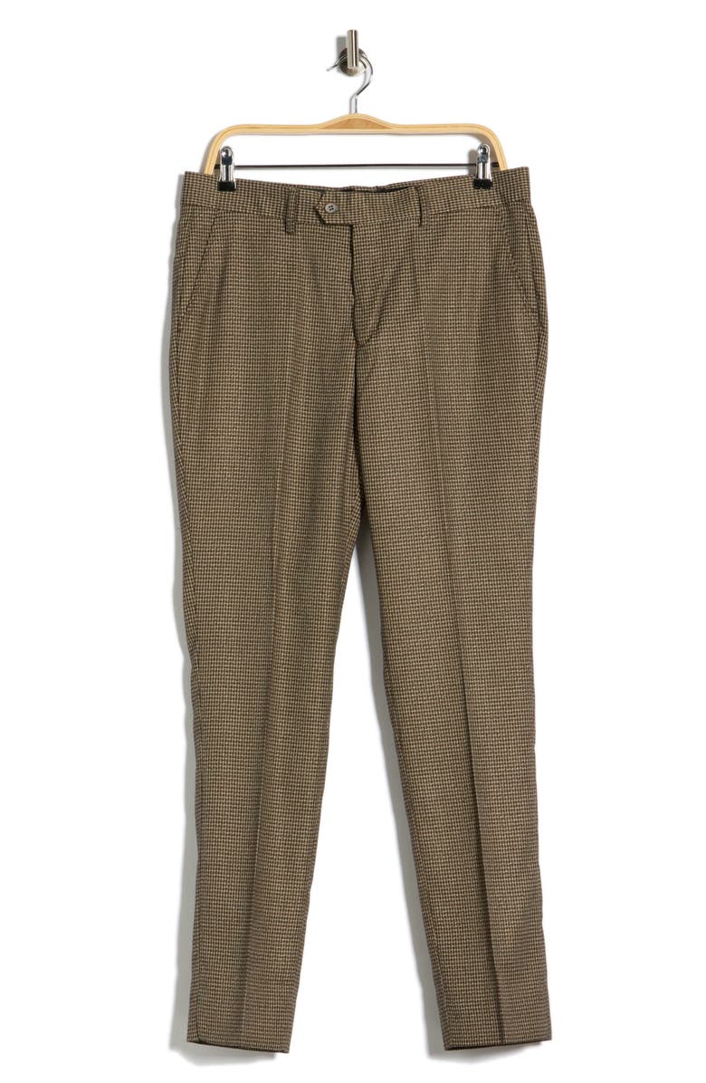 Tahari Slim Fit Dress Pants, Main, color, Brown