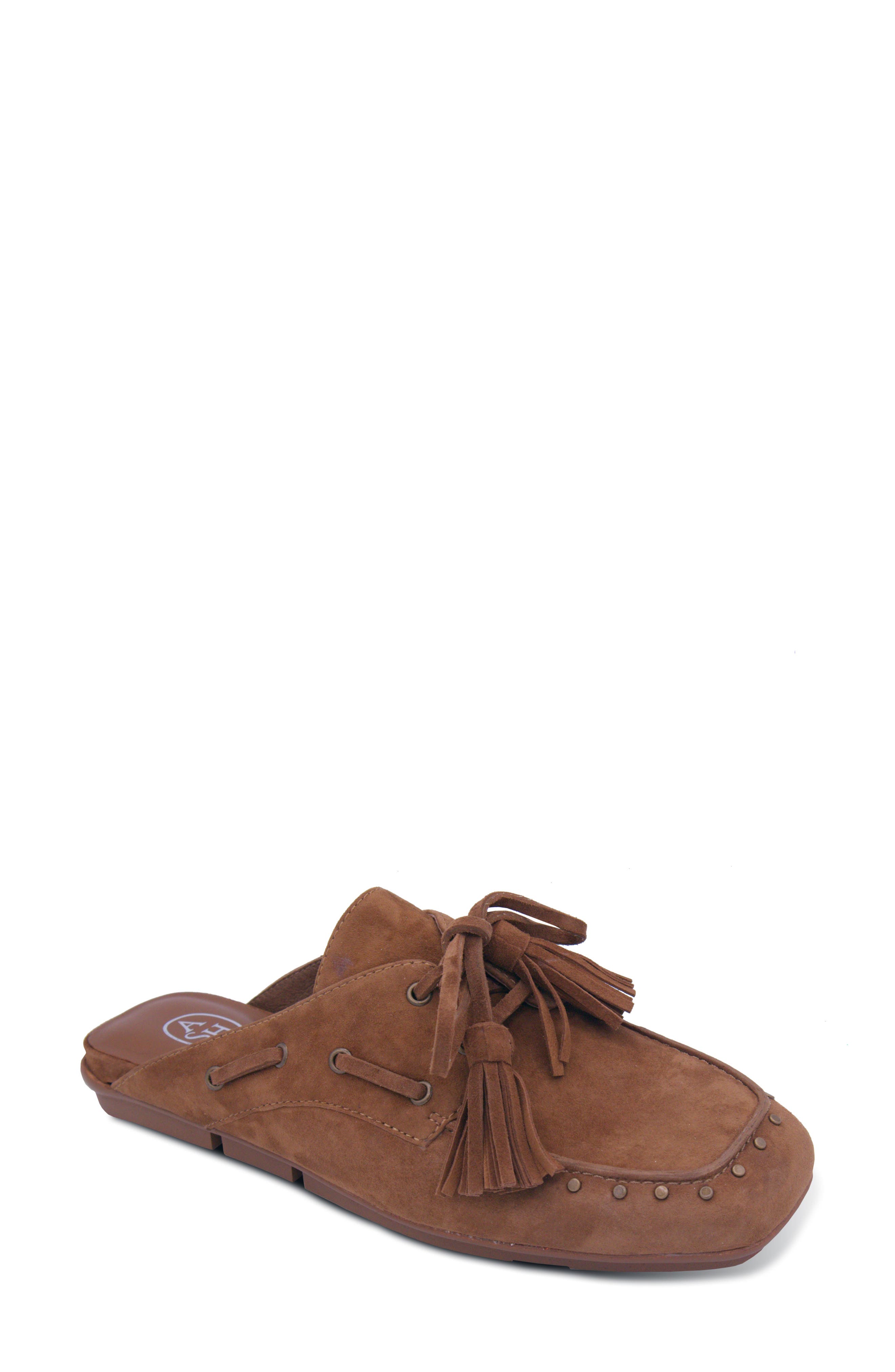 Ash Bavaria Studded Lace-Up Mule, Main, color, Chestnut