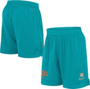 Nike Men's Nike Aqua Miami Dolphins 2024 Sideline Performance Mesh Shorts