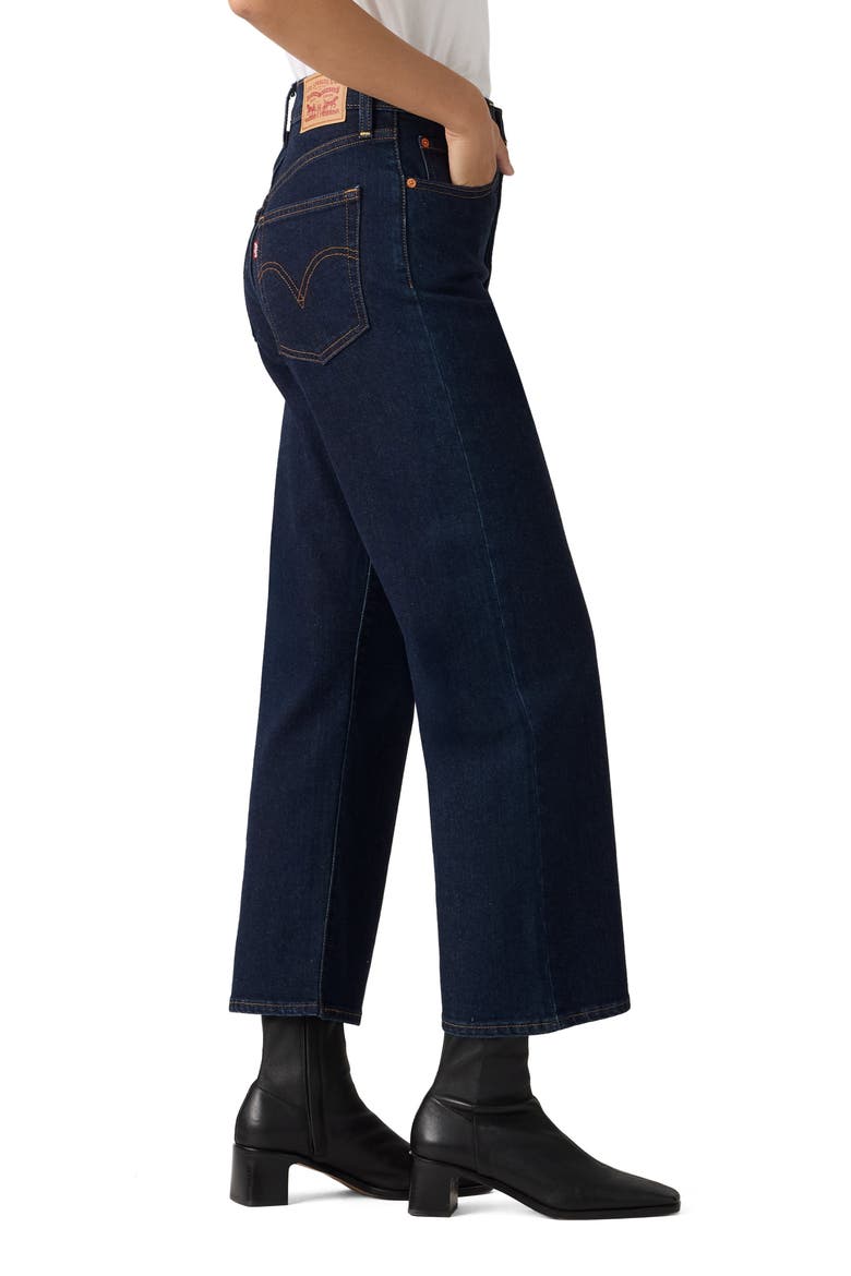 Ribcage High Waist Ankle Straight Leg Jeans, Alternate, color, WHOA WHAT
