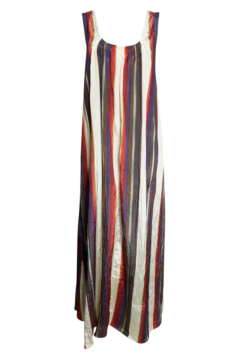 Morris Stripe Crinkled Maxi Dress, Alternate, color, CALLA LILY MULTI