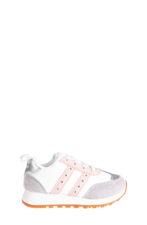 Bebe Kids' Rhinestone Glitter Jogger Sneaker In Grey