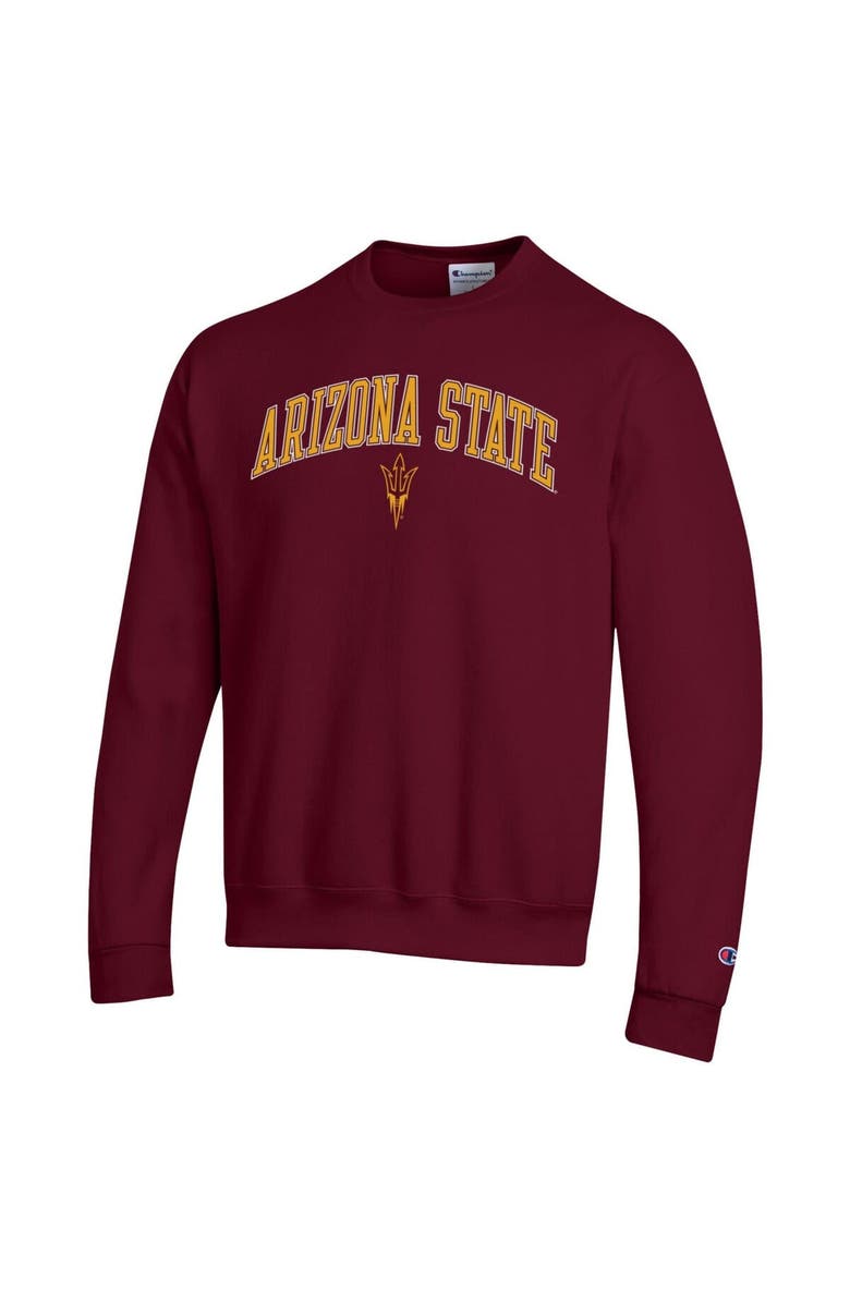 Champion Men's Champion  Maroon Arizona State Sun Devils Arch Over Logo Pullover Sweatshirt, Alternate, color, Maroon