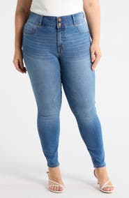 Seven7 Curvy High Waist Skinny Jeans