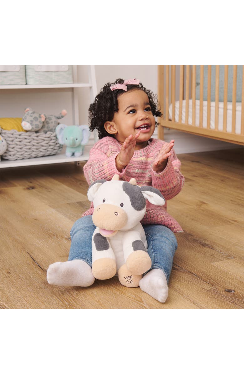 Gund Buttermilk the Cow Singing Plushie, Alternate, color, White