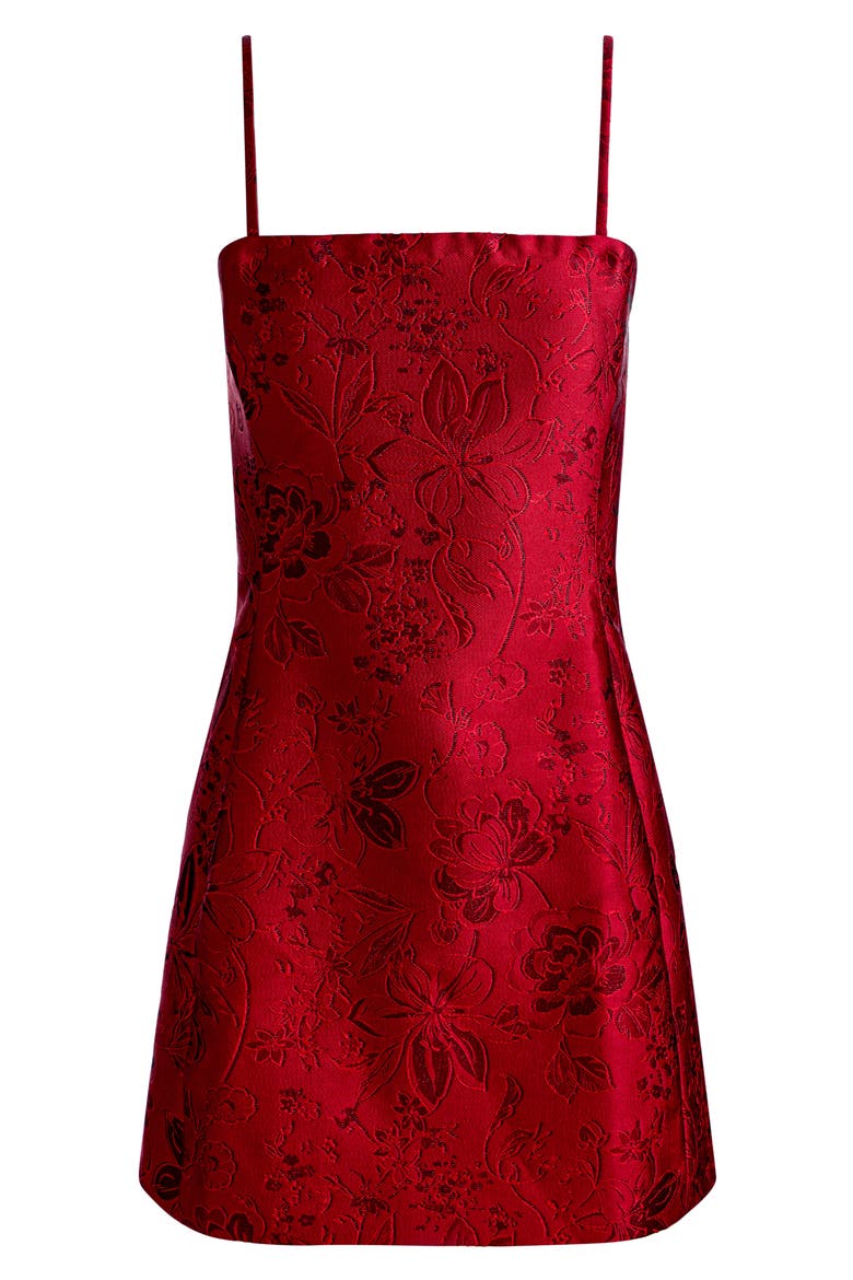 Velia Jacquard Minidress, Alternate, color, HIBISCUS