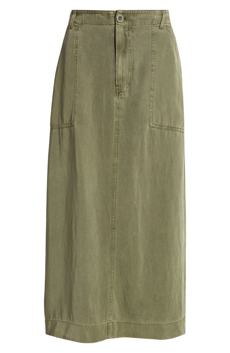 Treasure & Bond Utility Maxi Skirt, Alternate, color, Olive Kalamata