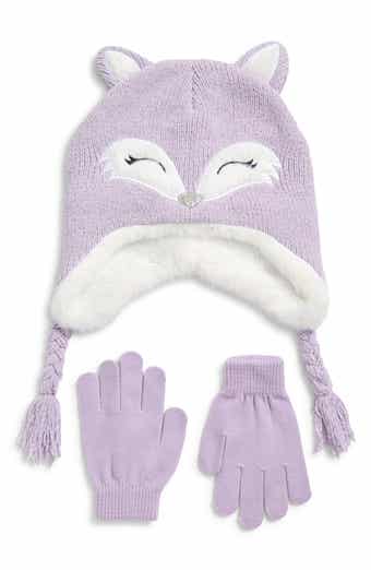 Capelli New York Kids' Happy Fox Earflap Hat & Gloves Set