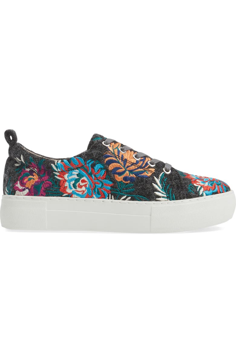 JSlides Aprie Embroidered Sneaker, Alternate, color,