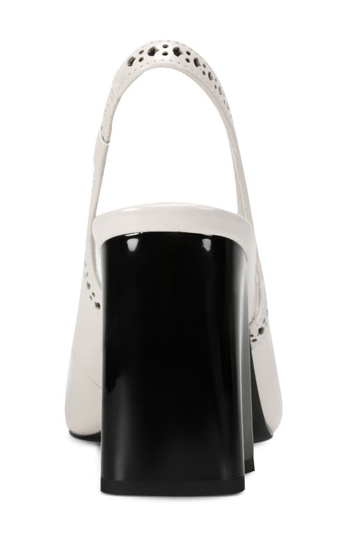 Karl Lagerfeld Paris Siofra Slingback Pump In Silver