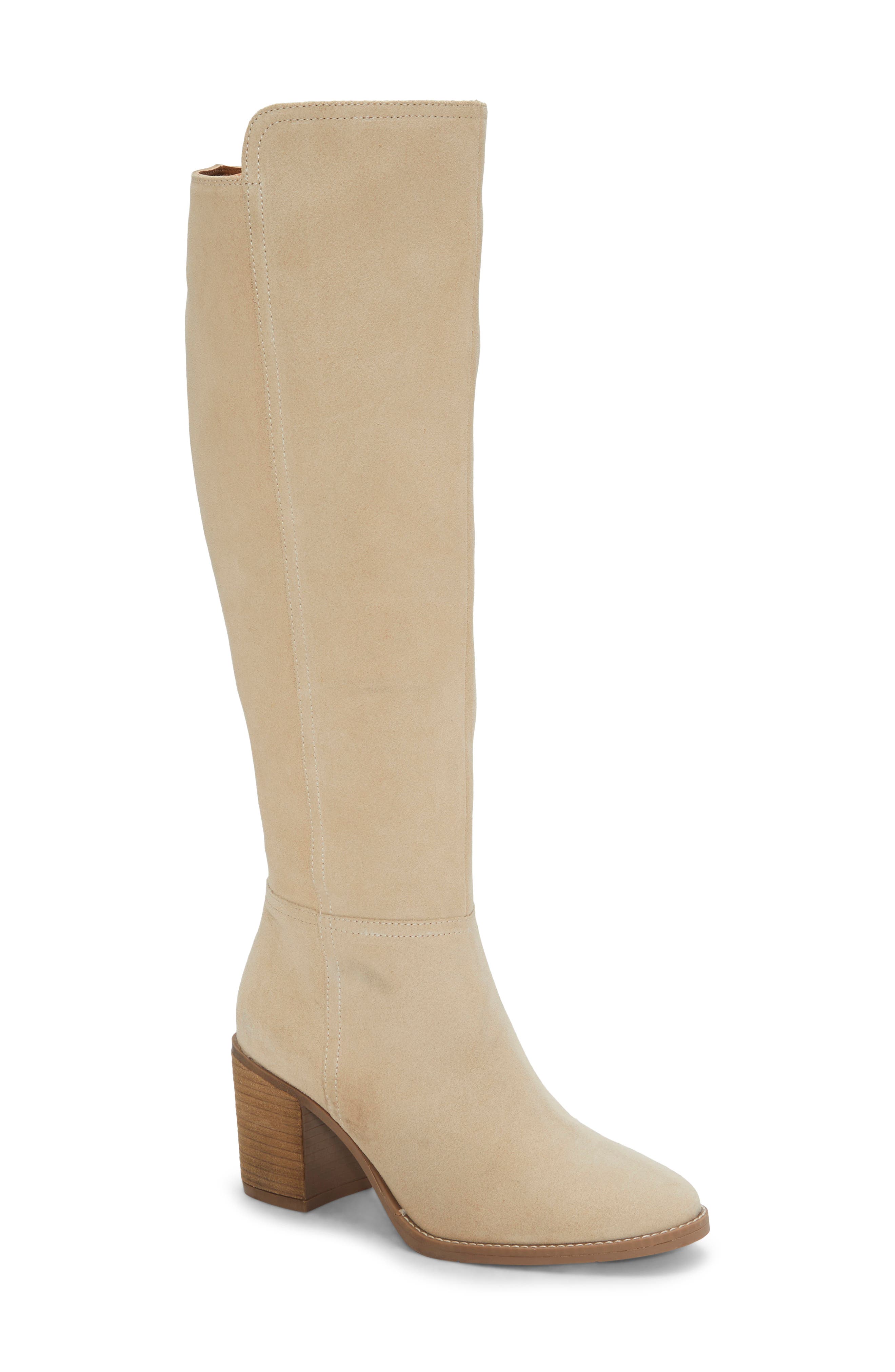 Lucky Brand Bonnay Knee High Boot, Main, color, Wood Ash