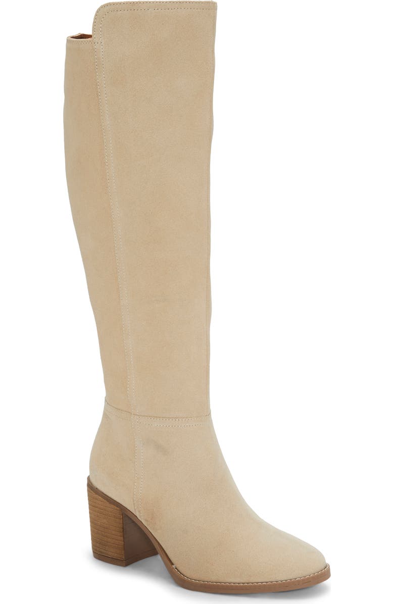Lucky Brand Bonnay Knee High Boot, Main, color, Wood Ash