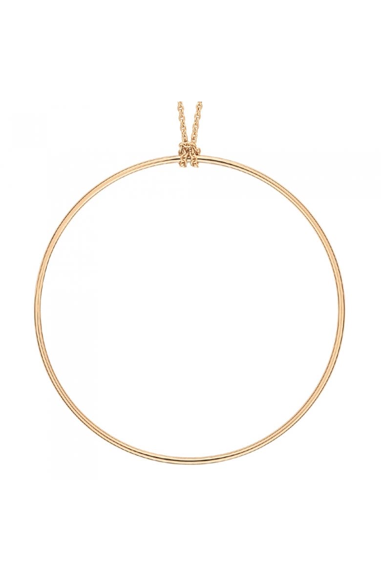 ginette ny Circles Necklace, Alternate, color, Plain Gold