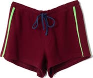Damson Madder Rylee Tie Waist Waffle Stitch Shorts