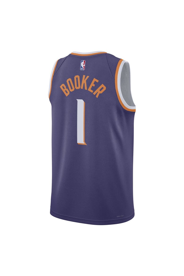Unisex Nike Devin Booker Purple Phoenix Suns Swingman Jersey - Icon Edition, Alternate, color, Purple