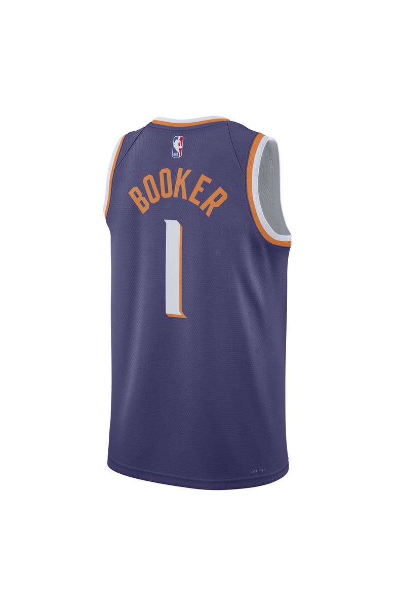 Nike Unisex Nike Devin Booker Purple Phoenix Suns Swingman Jersey - Icon Edition, Alternate, color, Purple