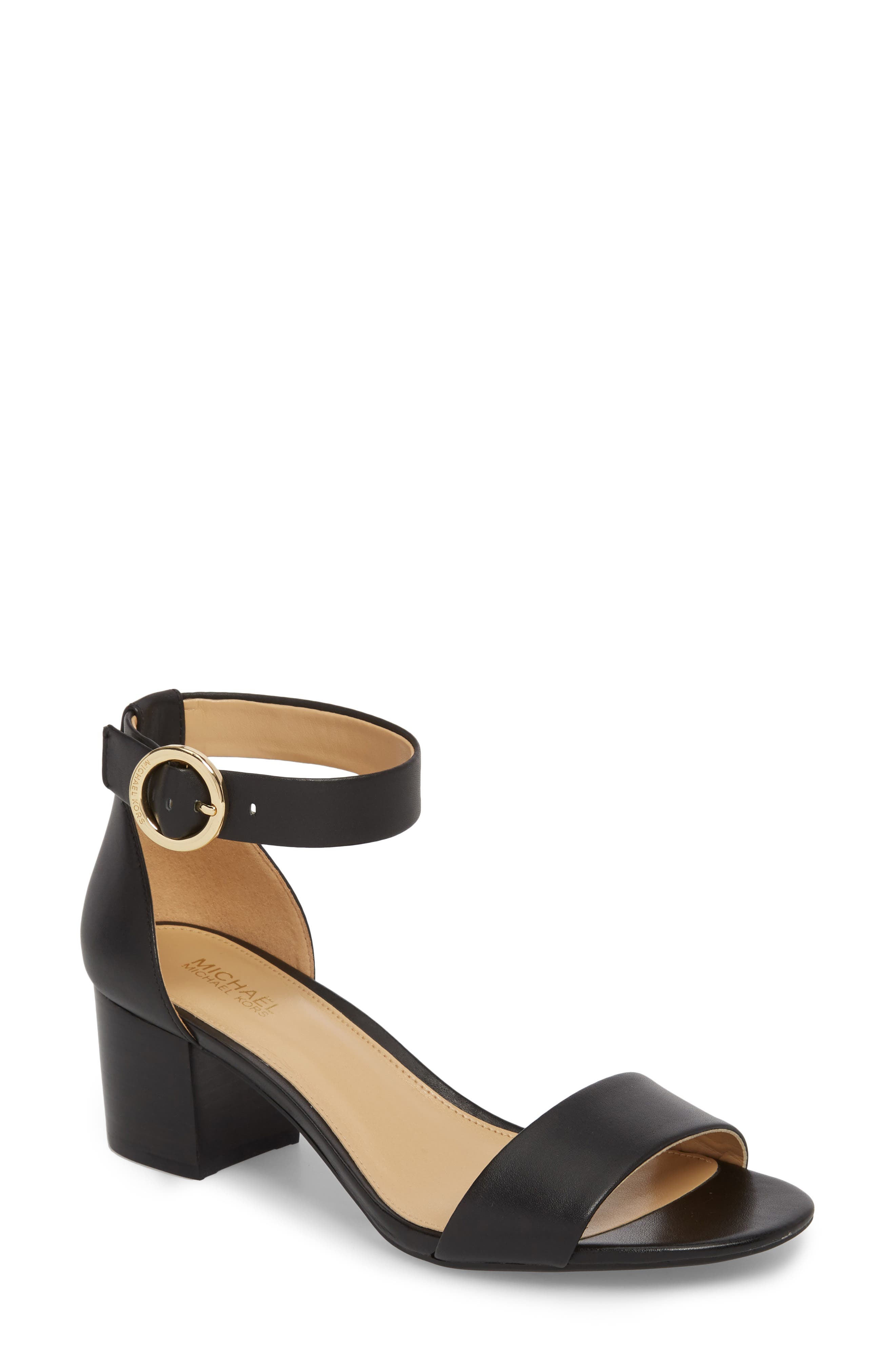 MICHAEL Michael Kors Lena Block Heel Sandal, Main, color, 