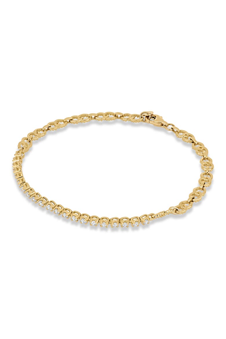 18K Gold Audrey Diamond Line Bracelet (Online Trunk Show), Alternate, color, 18KY
