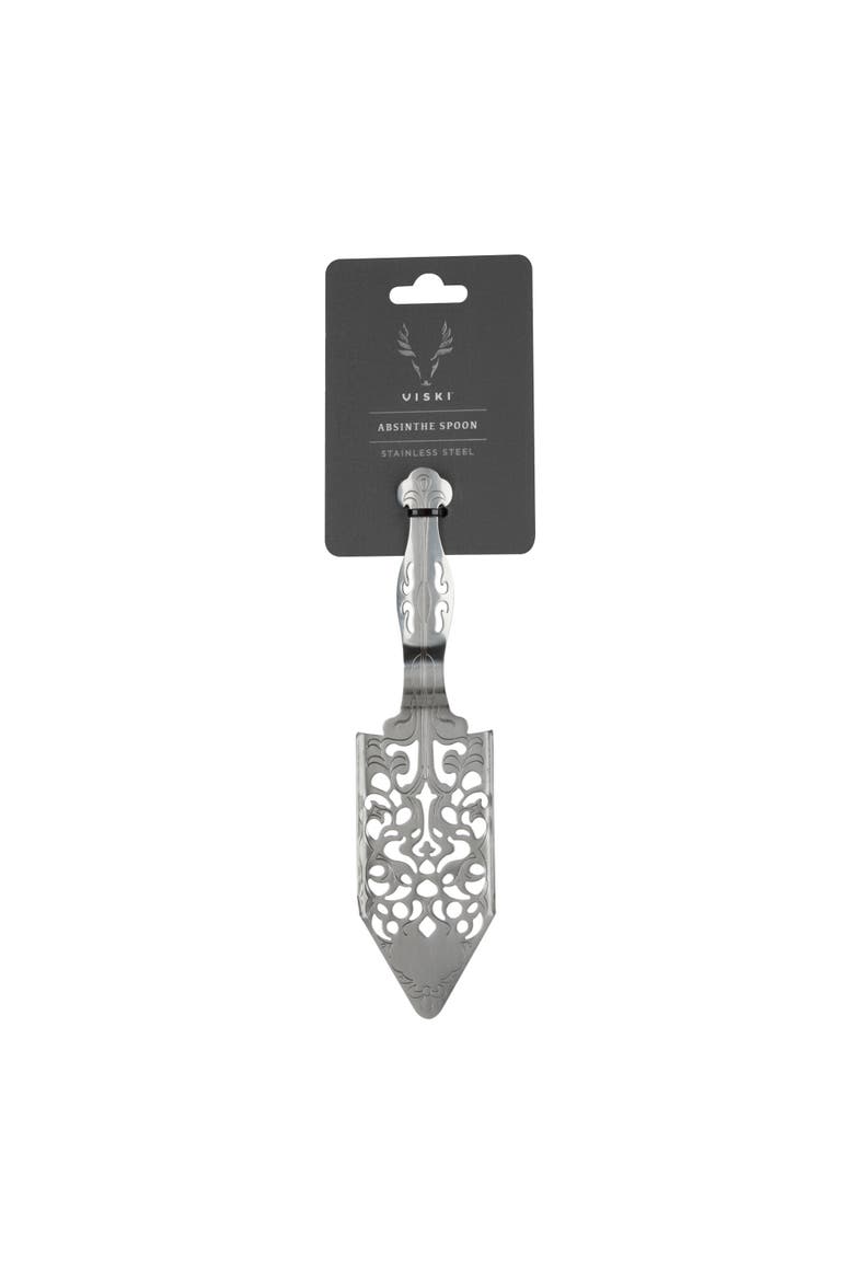 Absinthe Spoon in Stainless Steel, Alternate, color, Silver