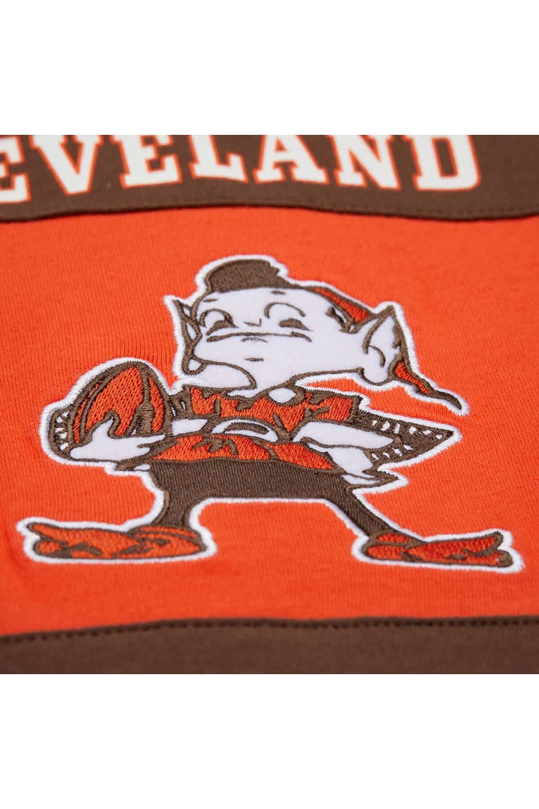 Men's Mitchell & Ness Brown Cleveland Browns Retro Colorblock Tank Top, Alternate, color, Brown