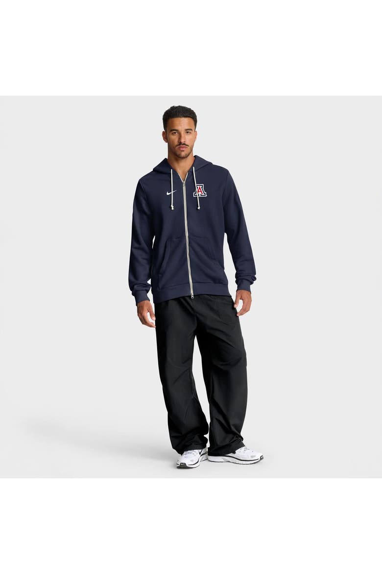 Men's Nike Navy Arizona Wildcats 2025 Sideline Standard Issue Dri-FIT Full-Zip Hoodie, Alternate, color, Navy