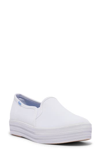 Keds ® Point Platform Slip-on Sneaker In White