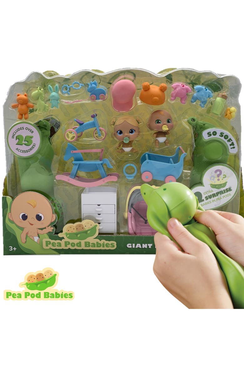 Pea Pod Babies Giant 27 Piece Playset, Mini Dolls, Clothes, Accessories, 3+, Alternate, color, Multicolored