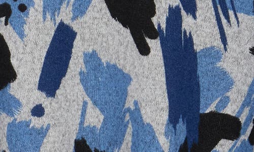 Patrizia Luca Print Boxy Top In Blue