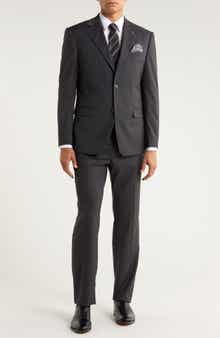 ZEGARIE Charcoal Mélange 3-Piece Suit