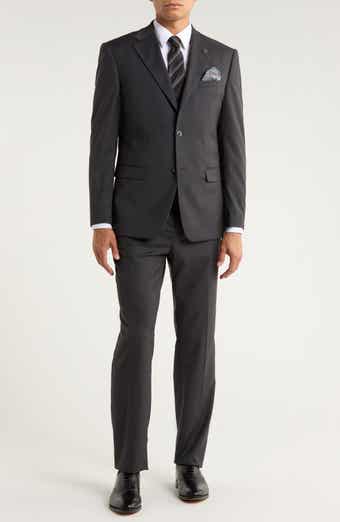 ZEGARIE Charcoal Mélange 3-Piece Suit
