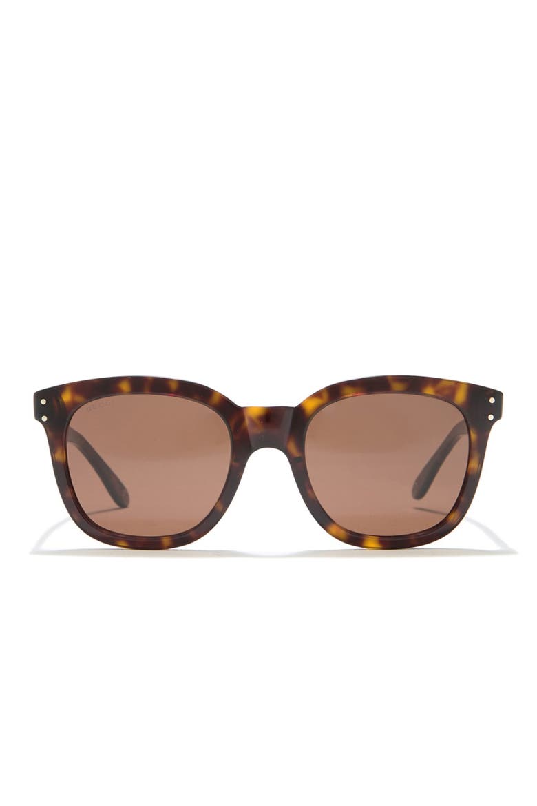 52mm Square Sunglasses, Alternate, color, HAVANA