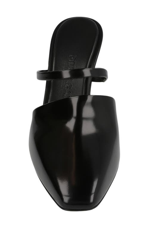 Ferragamo Gancini Heel Mule Pump In Black
