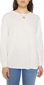 MOTHER The Long Sleeve Rowdy Cotton T-Shirt