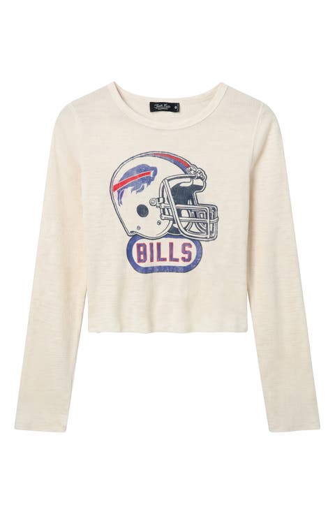 Bills Helmet Cropped Thermal T-Shirt