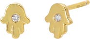 BY ADINA EDEN CZ Hamsa Stud Earring