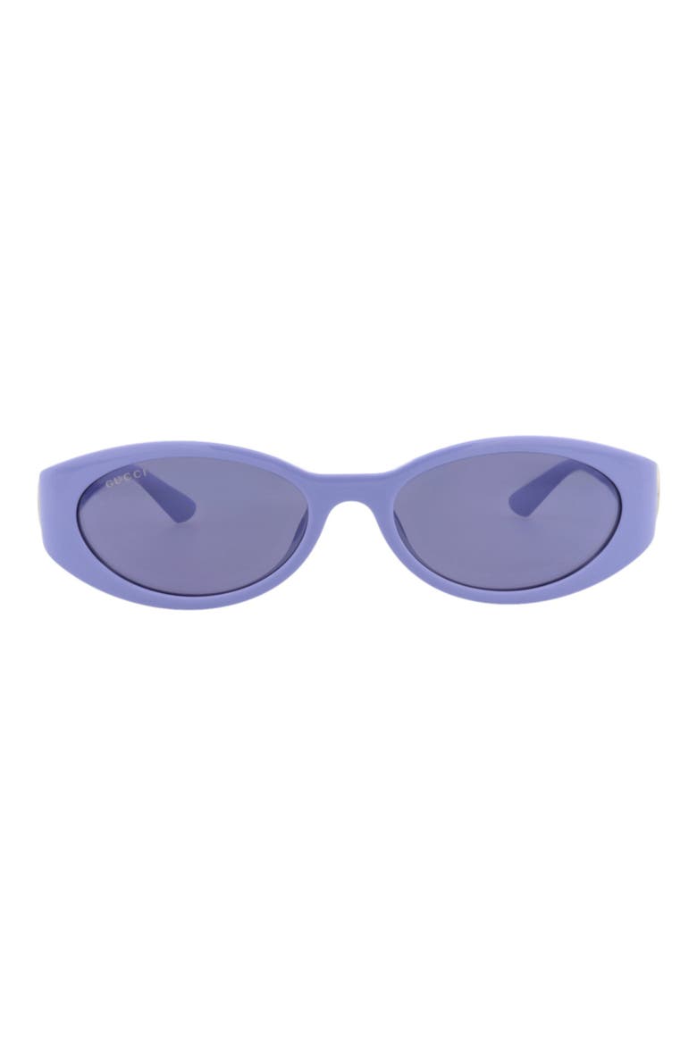 56mm Oval Sunglasses, Main, color, VIOLET VIOLET VIOLET