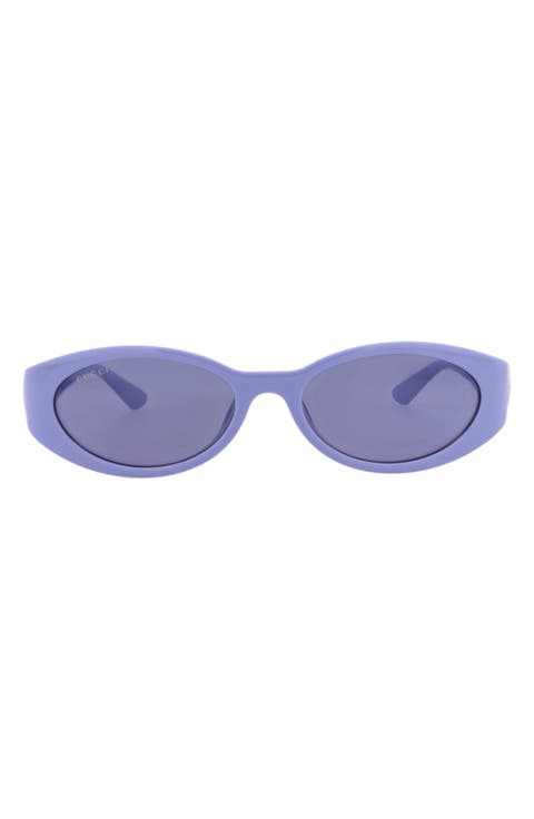 56mm Oval Sunglasses